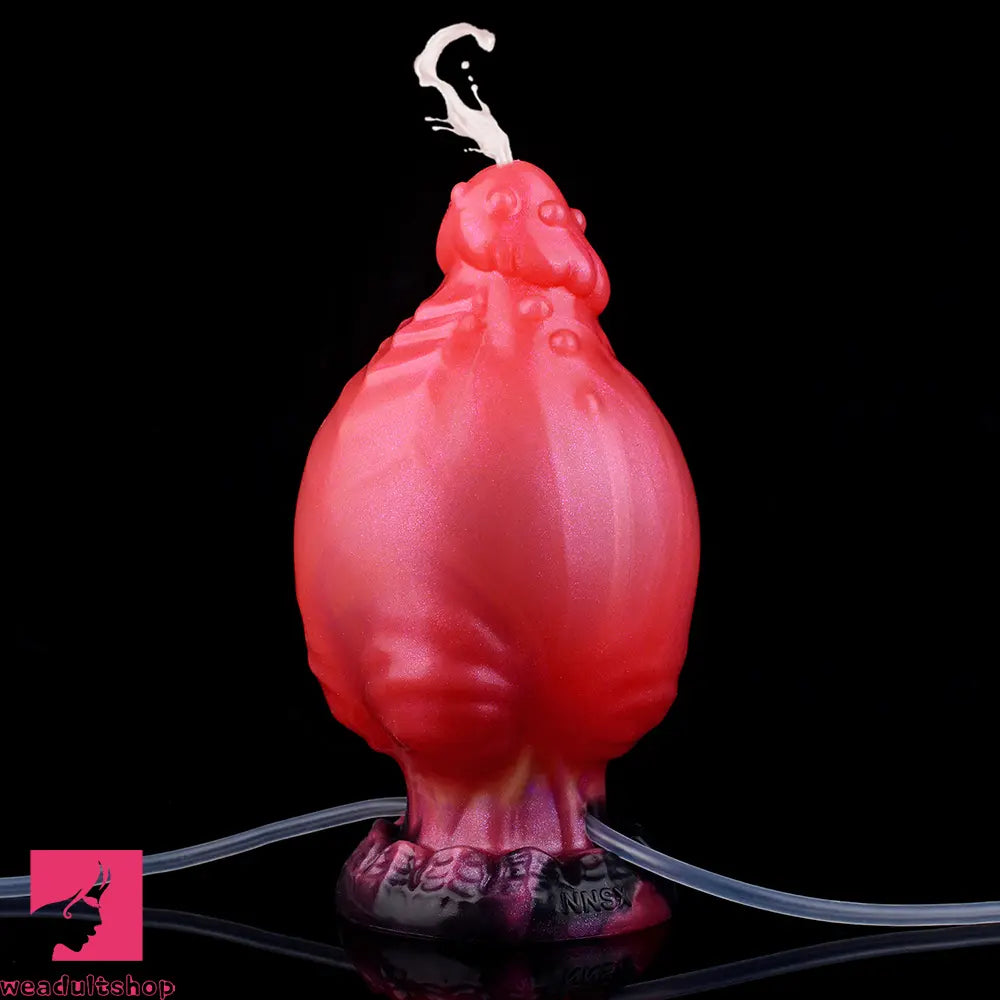 5.71in Fantasy Knot Spiked Silicone Soft Inflatable Spraying Water Real Dildo