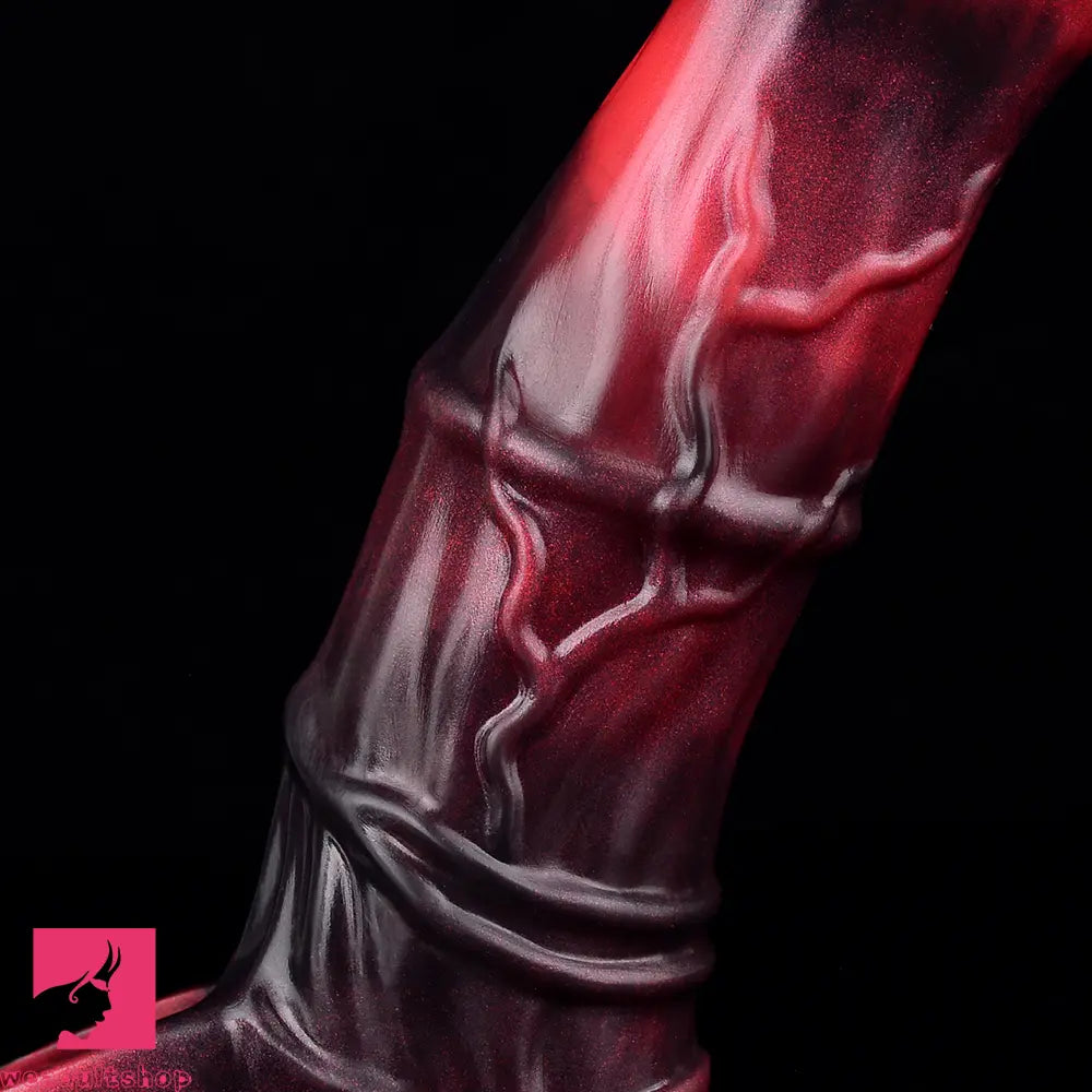5.58in 7.17in Silicone Horse Dildo Sleeve Vibrating Hollow Waterproof Dildo