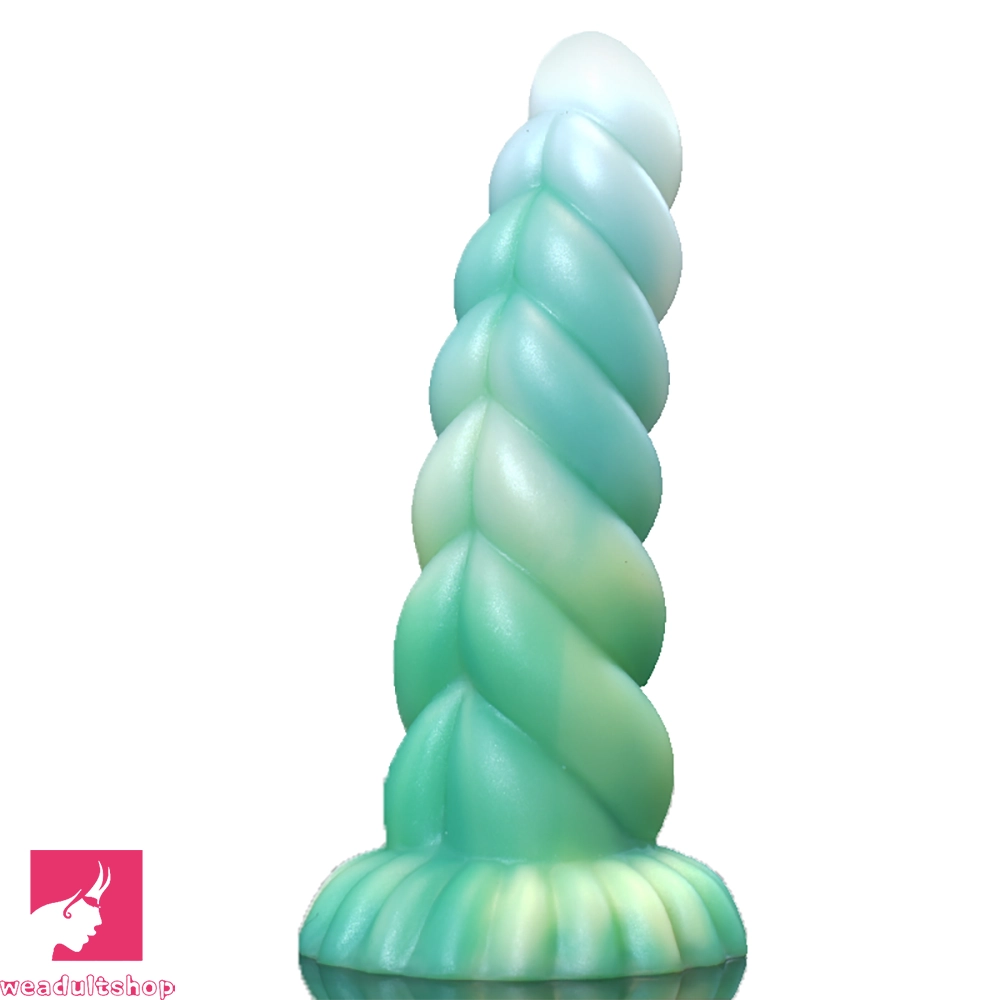 8.26in Fantasy Luminous Silicone Soft Dildo For Women Clit Masturbation