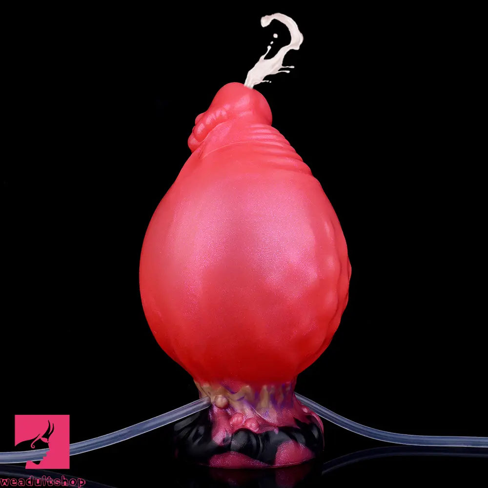 5.51in Fantasy Odd Silicone Soft Inflatable Spraying Water Dildo For Anus