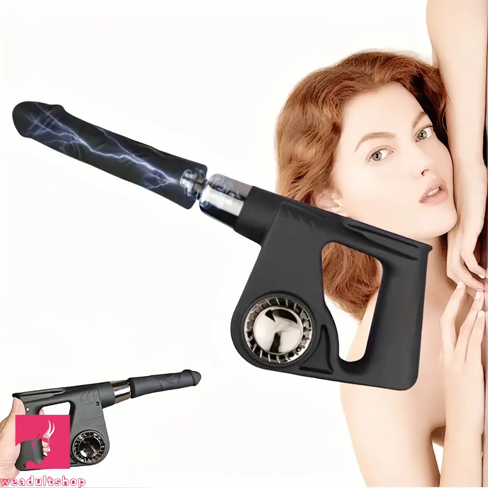 14.57in Sex Machine Dildo Handheld Thrusting Dildo Multiple Adjustments