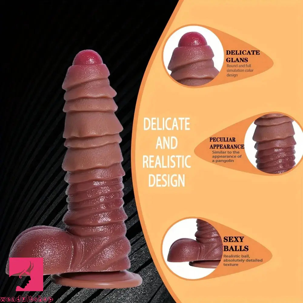 8.4in Liquid Silicone Monster Dildo Sex Toy Soft Flexible Odd Anal Dildo