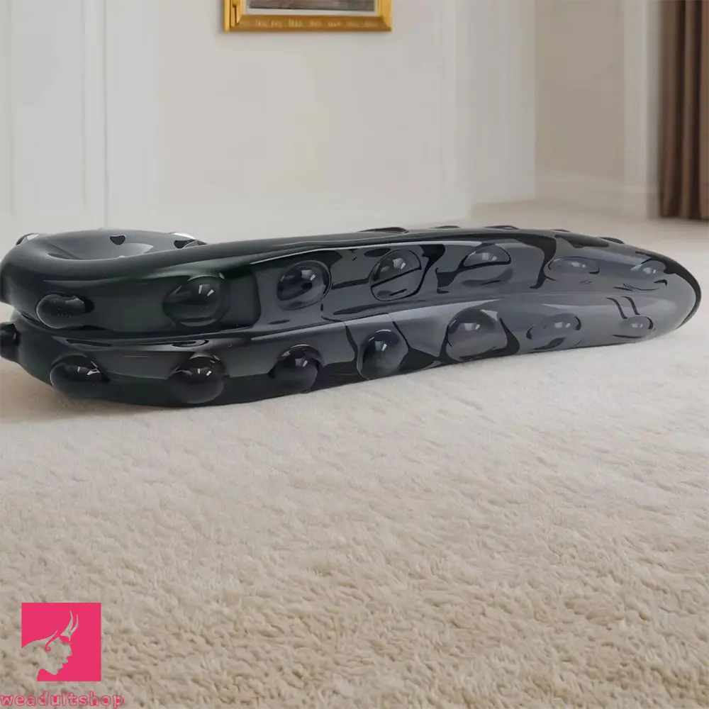 5.91in Spiked Seahorse High Transparent Crystal Glass Cock Tentacle Dildo