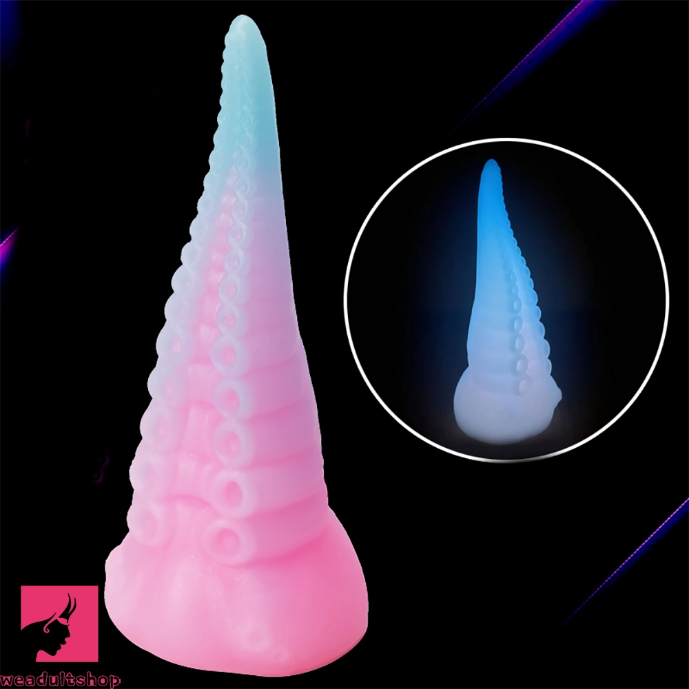 6.49in Luminous Soft Tentacle Octopus Silicone Animal Dildo For Prostate