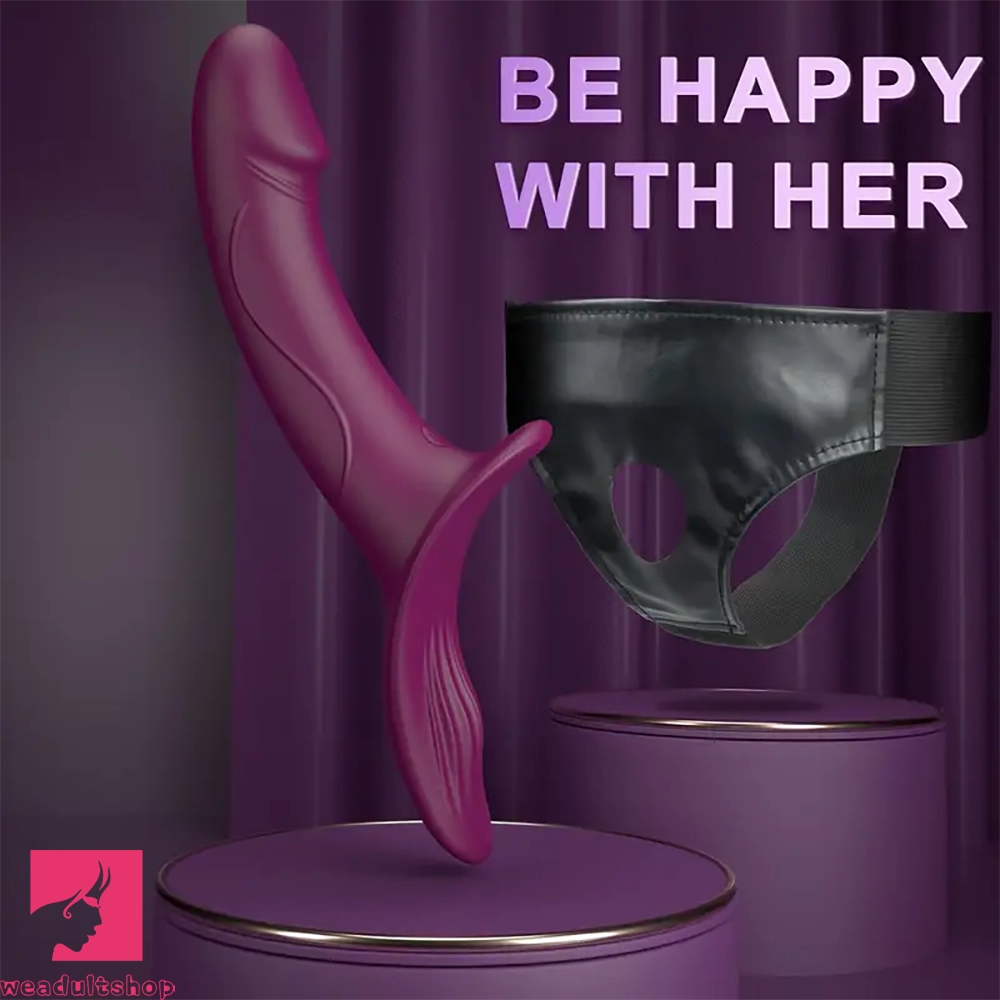 9.84in Dual motor Double-Ended G Spot Automatic Silicone Strap on Dildo