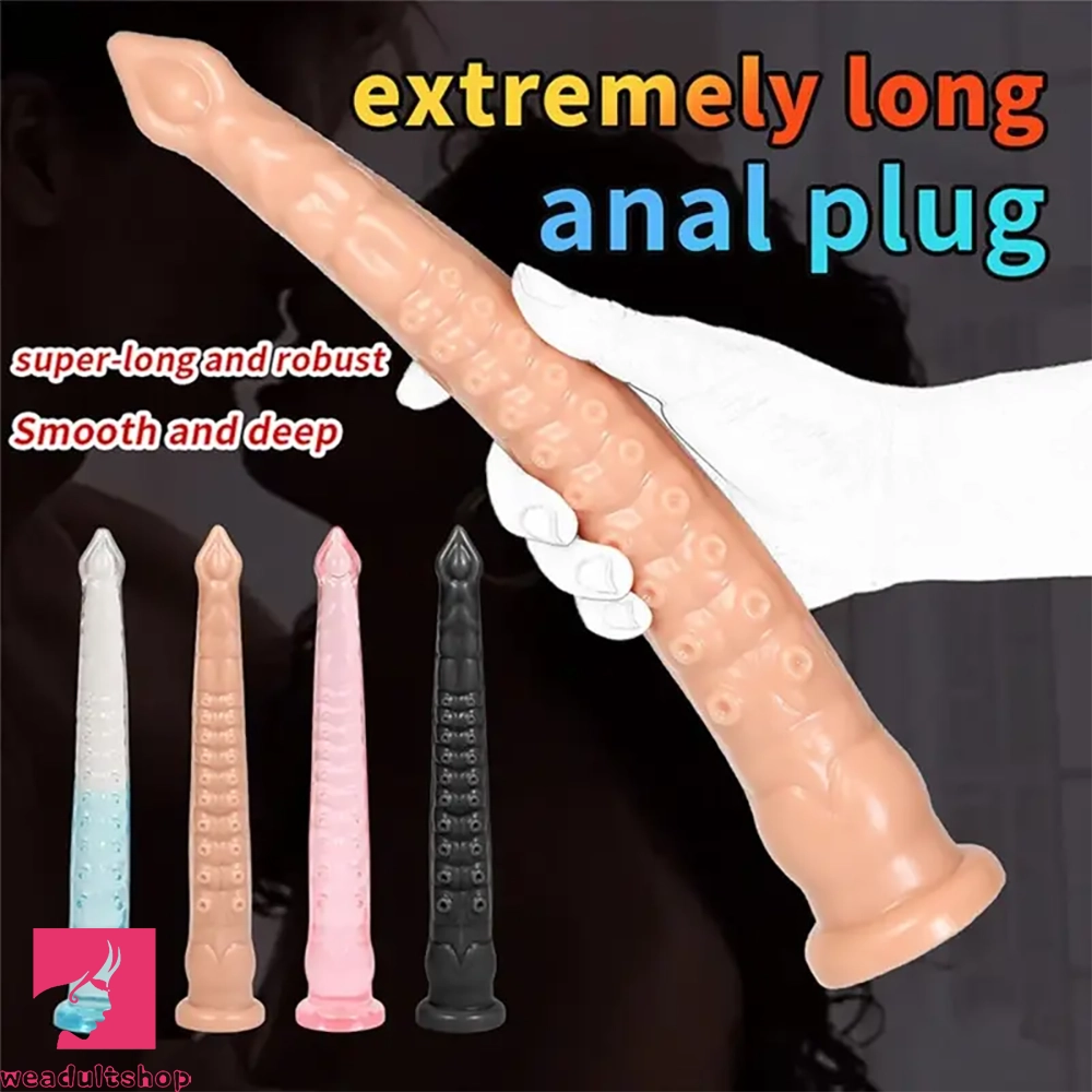 12.2in Big Butt Plug Tentacle Monster Anal Dildo For Clit Dilation Training