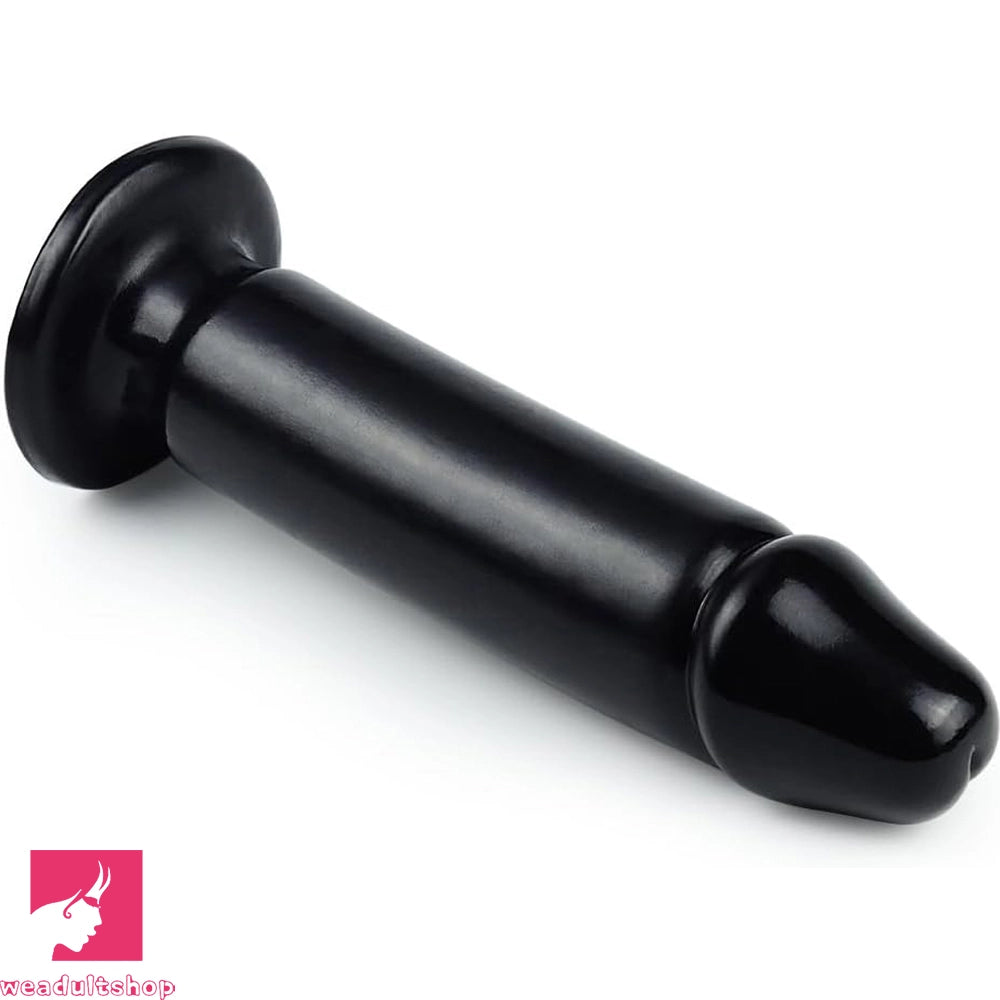 8.66in Big Black PVC Dildo Penis Big Suction Cup Adult Clitoral Stimulator