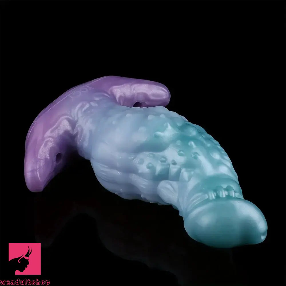 5.51in 7.04in 8.74in Liquid Silicone Anal Plug Strap-On Monster Odd Dildo