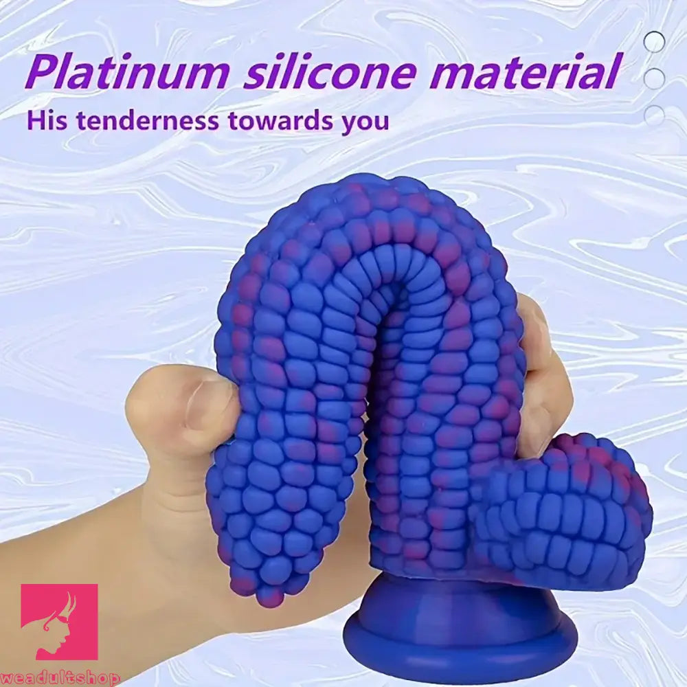 8.07in Special-shaped Anal Plug Liquid Silicone Female Sex Strip Corn Dildo