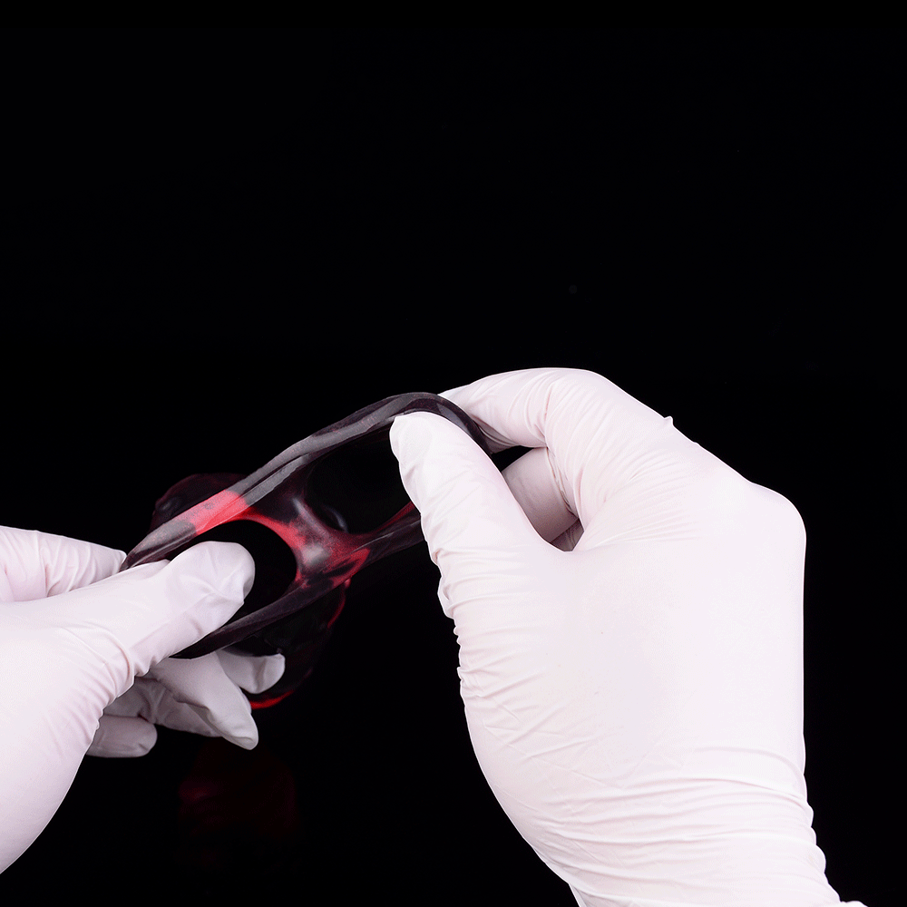 5.91in Silicone Vibrating Dog Tentacle Dildo Sleeve Knot Dildo With Cock Ring