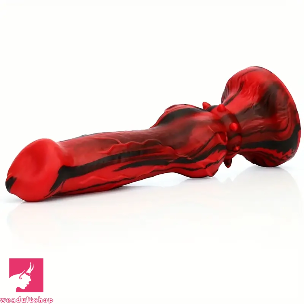 9.84in Silicone Soft Big Dog Knot Animal Dildo For Vaginal Orgasm