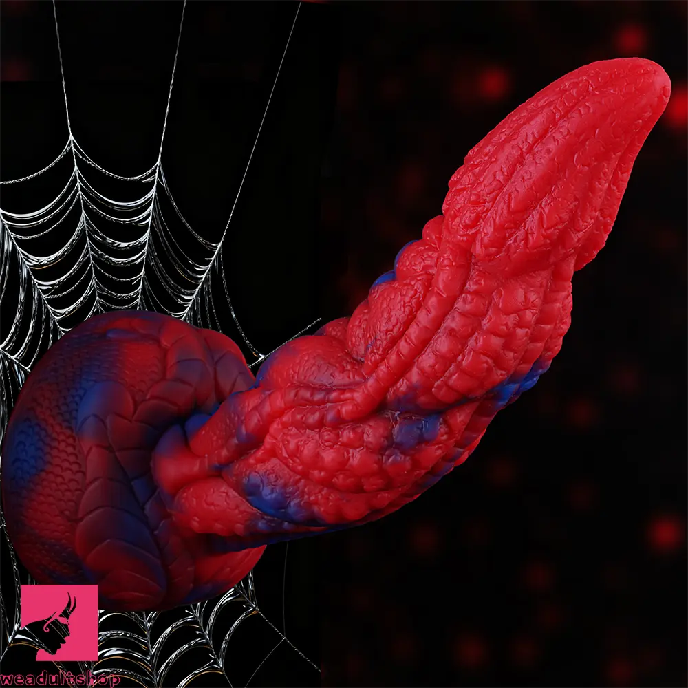 7.87in Spider Skin Liquid Silicone Soft Dildo Adult Pleasure Anal Masturbator