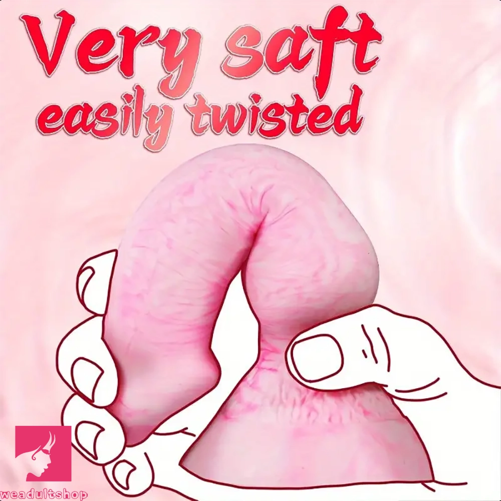 7.28in Dog Knot Women Men Realistic Silicone Animal Fantasy Odd Dildo