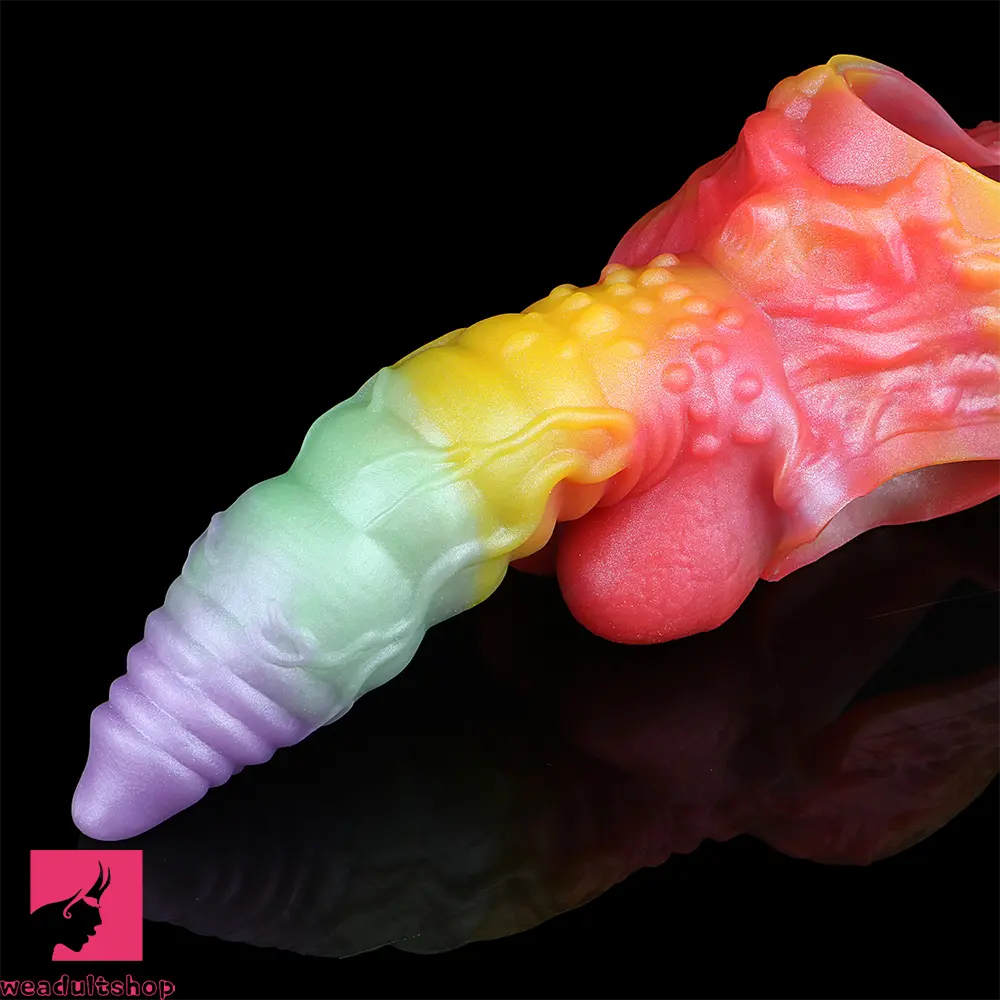 9.92in Sheath Strap on Dildo Silicone Monster Creature Cock Big Cock Dildo