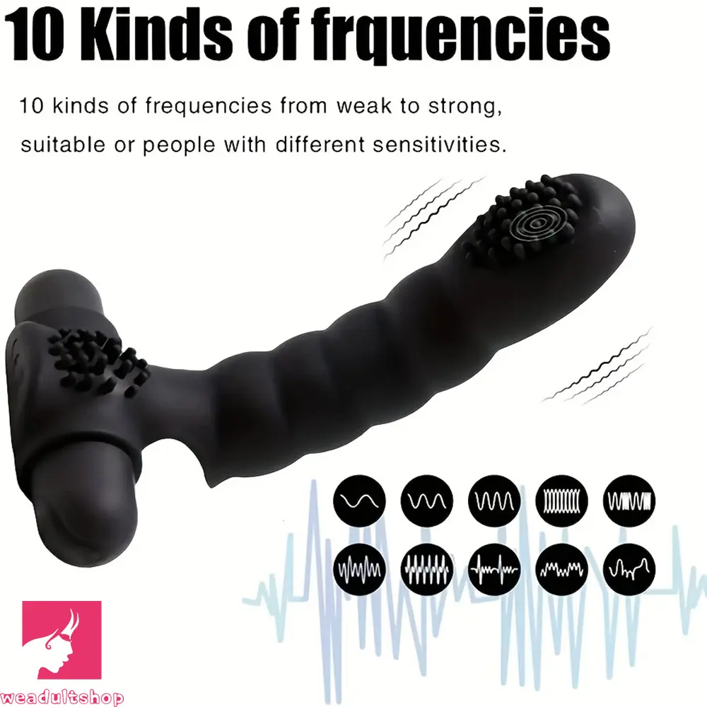 5.3in Female Toy Finger Sleeve Vibrator Rechargeable Dildo Massager