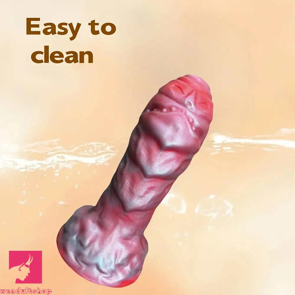 6.89in Thick Liquid Silicone Simulation Odd Fantasy Monster Creature Dildo