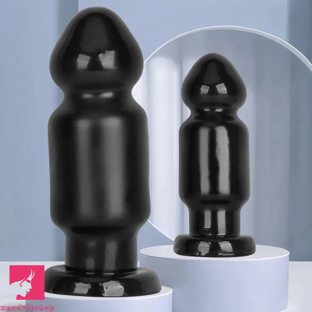 7.87in 11.22in Big Black Large PVC Anal Plug Dildo For Anal Expansion Love