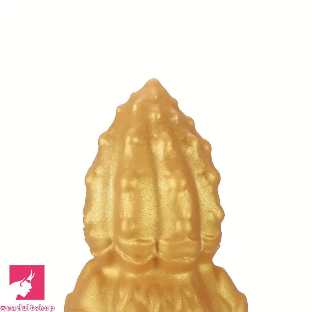 7.87in 9.05in 10.23in 11.41in Golden Gourd Sharp Pointed Large Fat Dildo