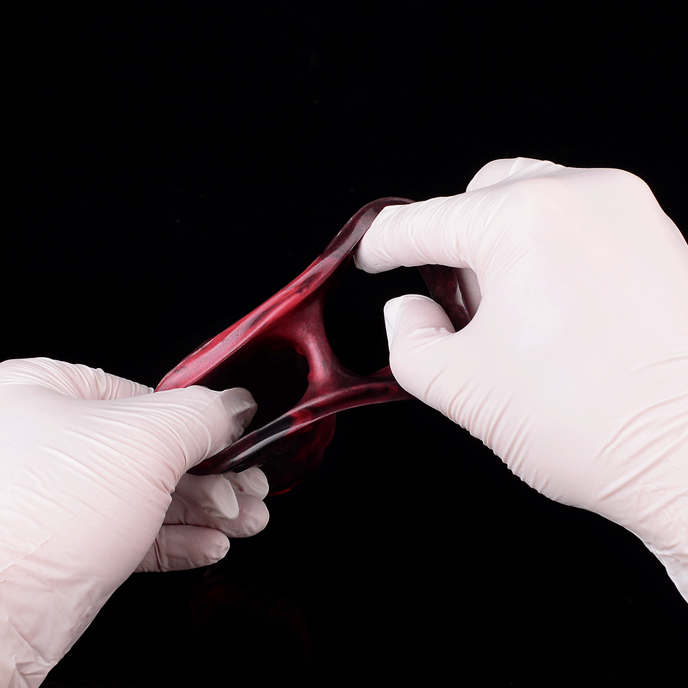 5.98in 7.09in Silicone Cock Sleeve Soft Vibrating Uncut Hollow Dildo For Clit