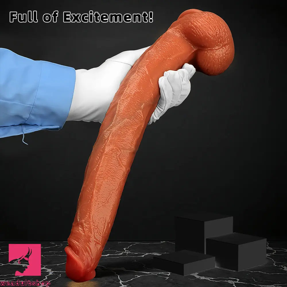 13.97in 15.94in Super Long Huge Silicone Dildo Adult Pleasure Penis Toy