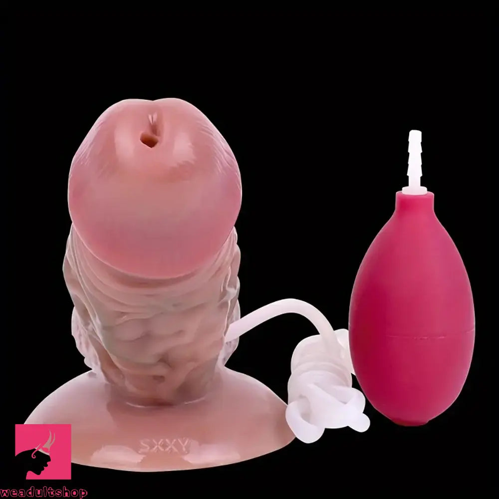 6.5in Realistic Liquid Silicone Spray Prostate Vein Muscle-like Soft Dildo