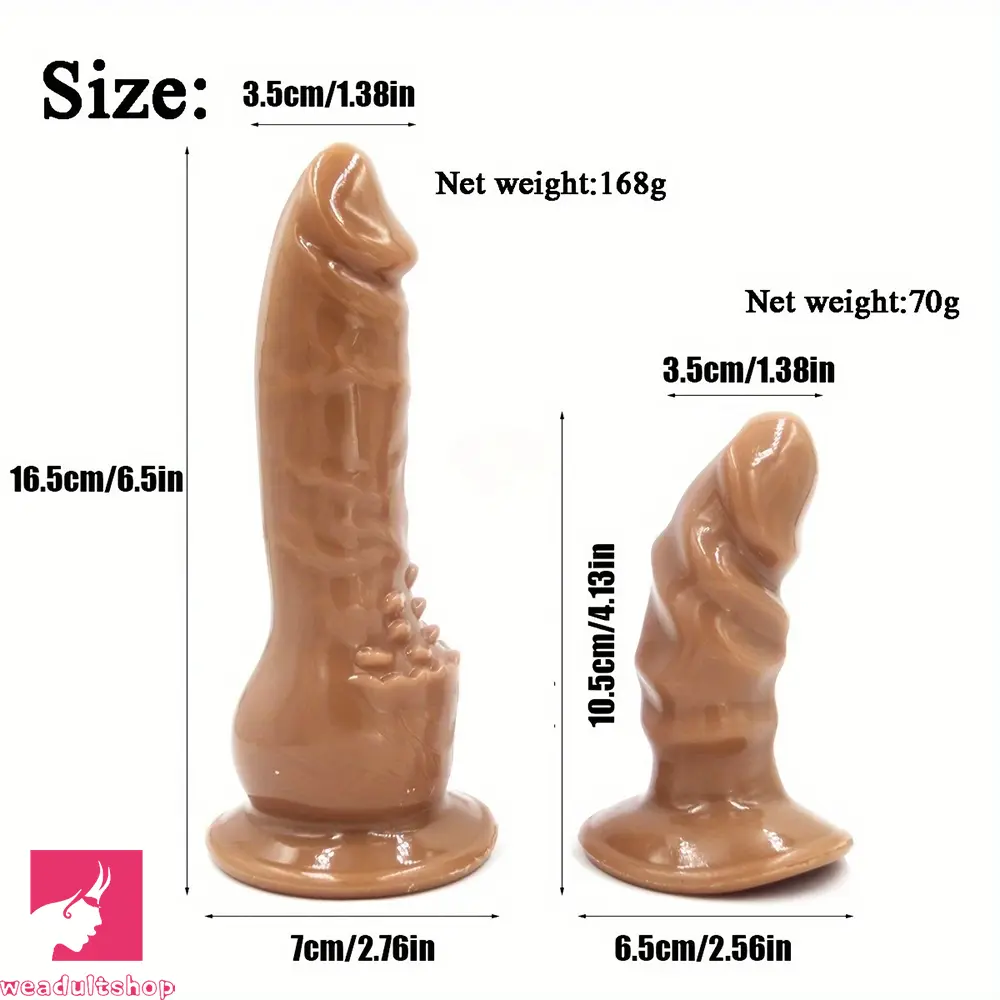 4.13in 6.5in Double Strapon Dildos For Sex PVC Polyester with Harness Belt