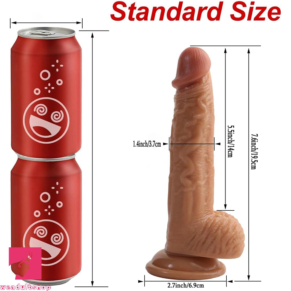 7.6in Realistic Dildo With Suction Cup Penis Sex Toy For Vaginal Massager
