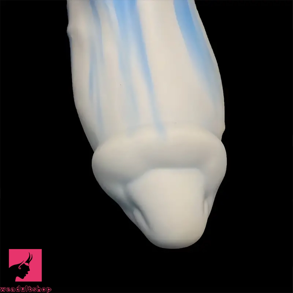 7.28in Dolphin-Shaped Liquid Silicone Soft Dildo For Hands-Free Prostate