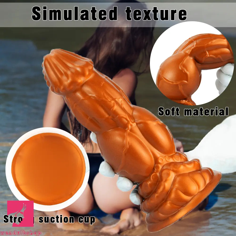 10.24in Fantasy Knot Silicone Big Dildo Comprehensive Dilator Prostate Cock