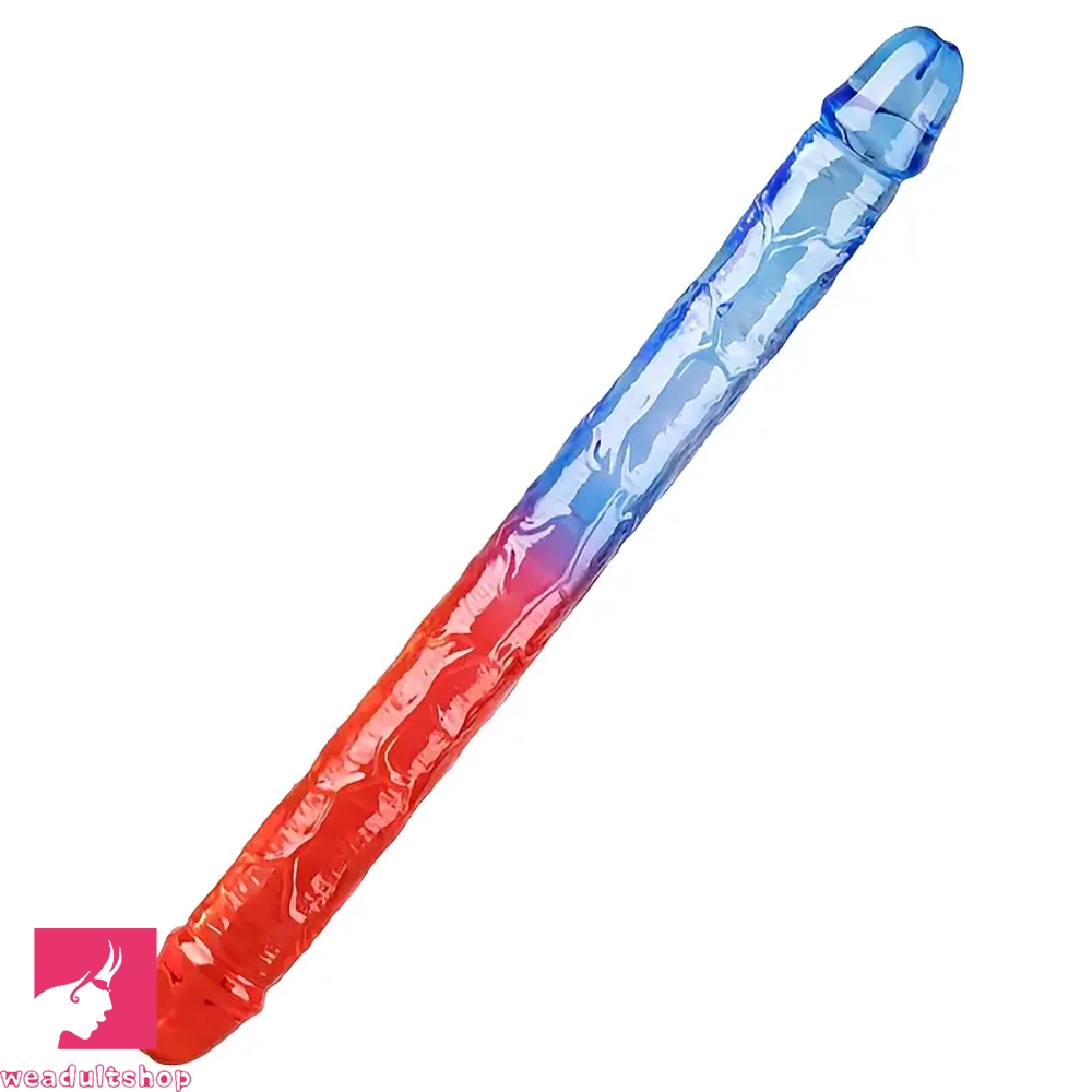 17.32in Dual-Ended Double Penetration Big Dildo For G-Spot Clit Stimulation