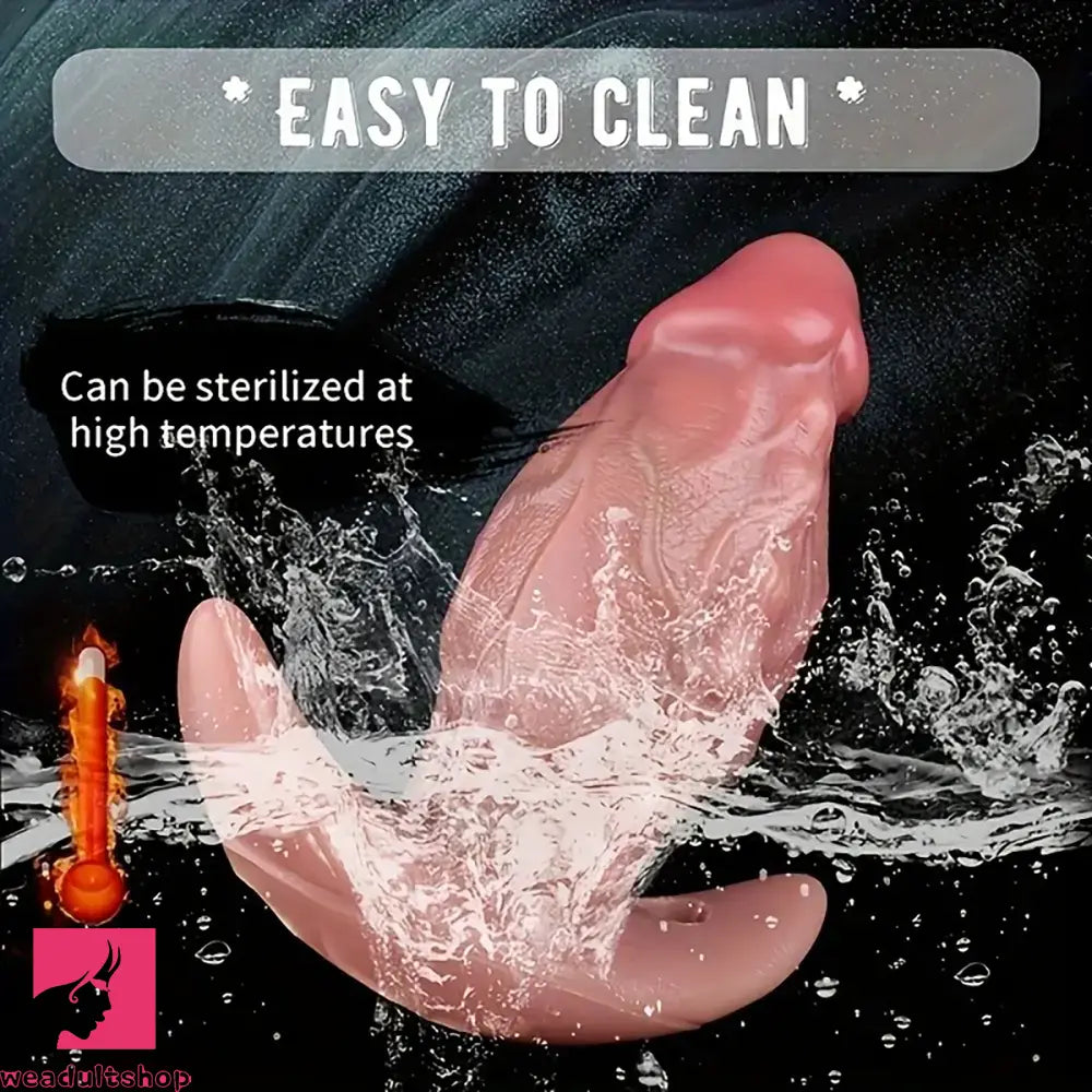 6.65in Textured Realistic Silicone Lesbian Strap on Dildo With Strapon Belt