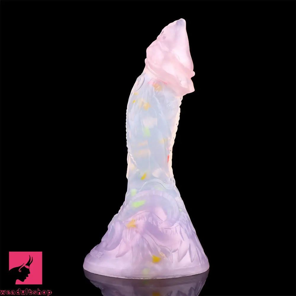 4.72in 5.9in 7.08in 8.66in Silicone Fantasy Soft Women Dildo With Key Chain