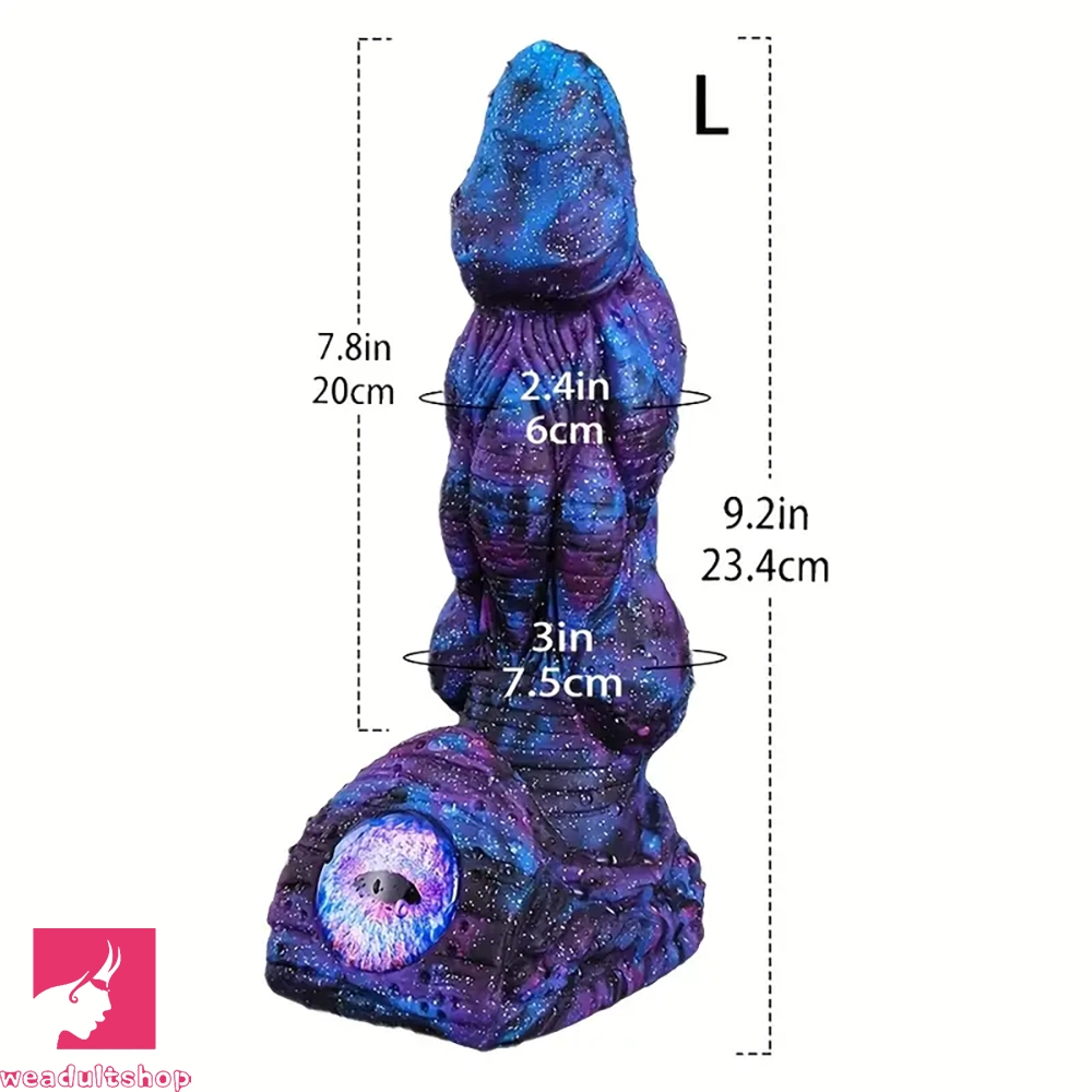 8.58in 9.2in 11in Silicone Fantasy Creature Big Dildo With Real Double Eyes