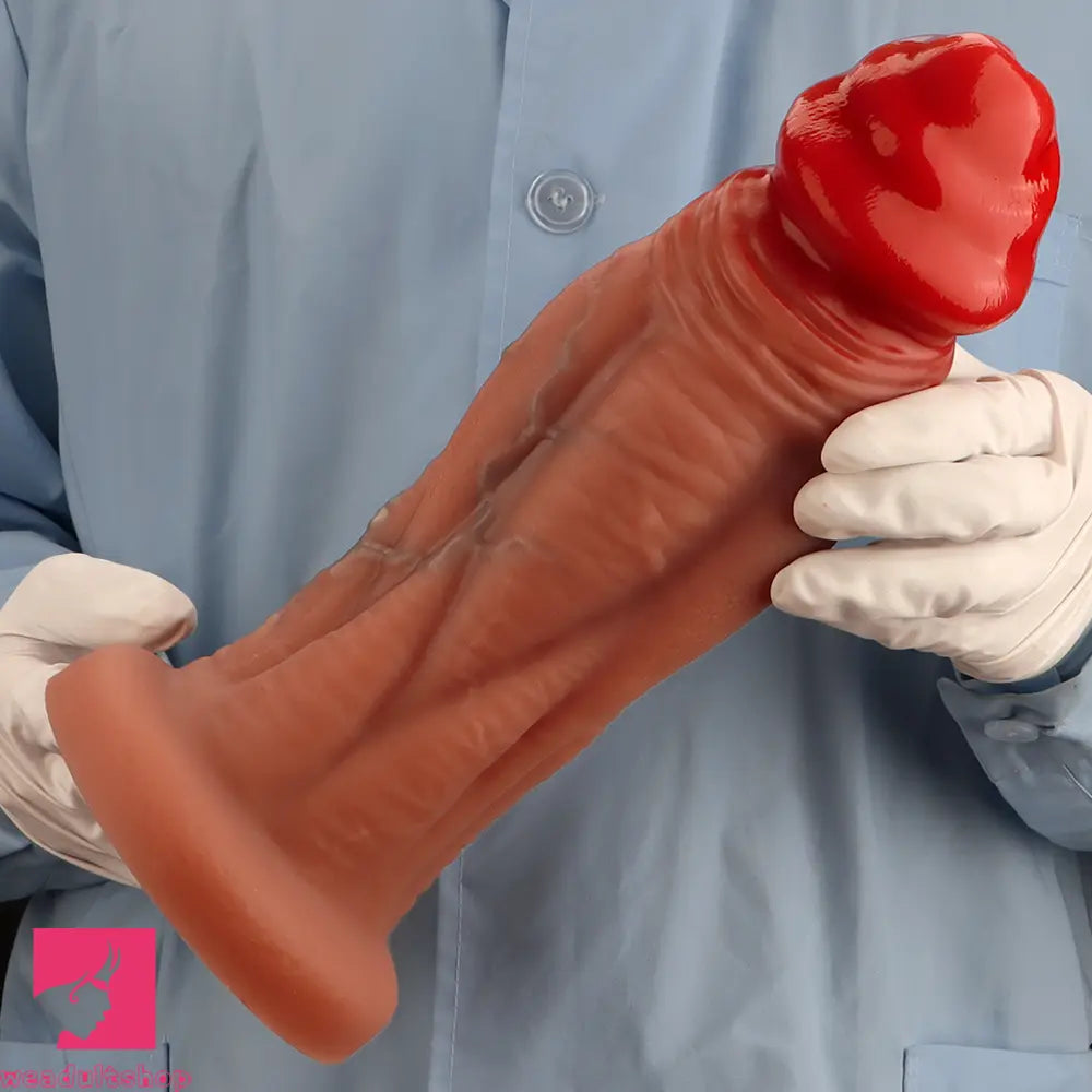 8.85in 10.23in 11.41in Extra Large Liquid Silicone Soft Lifelike Cock Dildo