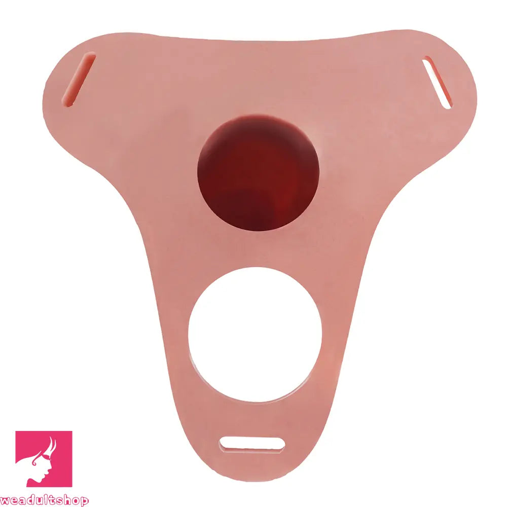 6.69in Strap on Hollow Sleeve Silicone Cock Cage Dildo Chastity Dildo