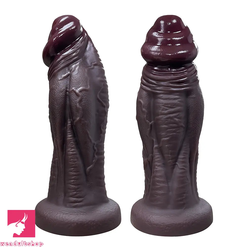 6.69in 8.66in 10.24in 11.42in 12.99in Thick Glans Real Veins Flirting Toy Dildo