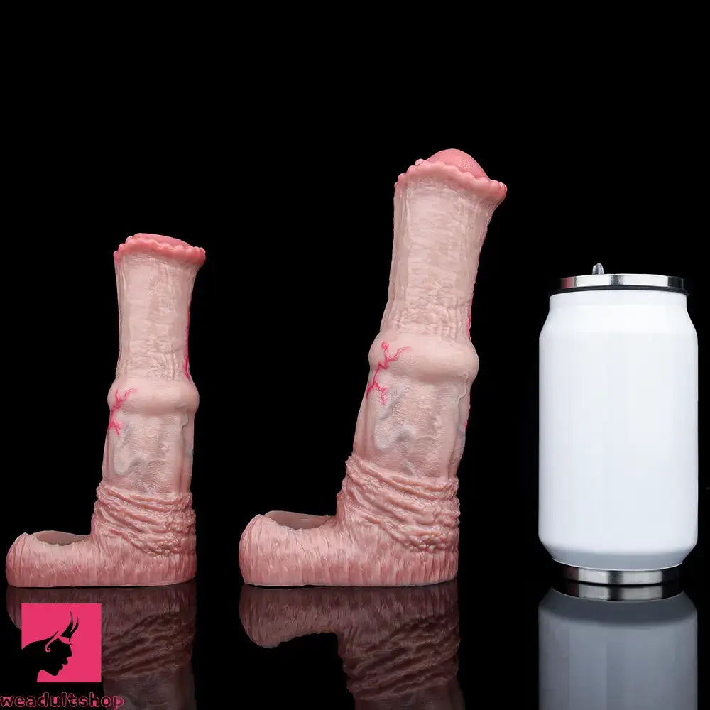 6.1in 7.71in Horse Penis Dildo Sleeve Realistic Skin Stem Pulse Cock Sleeve