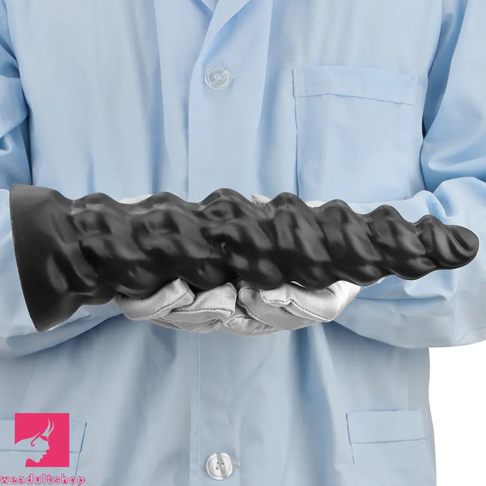 7.28in 9.44in 11.61in Black Big Fantasy Odd Silicone Soft Dildo For Sex Toy