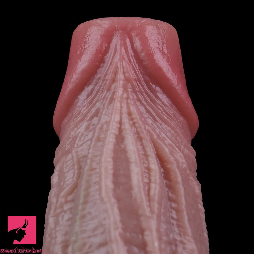 8.45in Ovipositor Platinum Silicone Dildo Soft Realistic Silicone Anal Trainer
