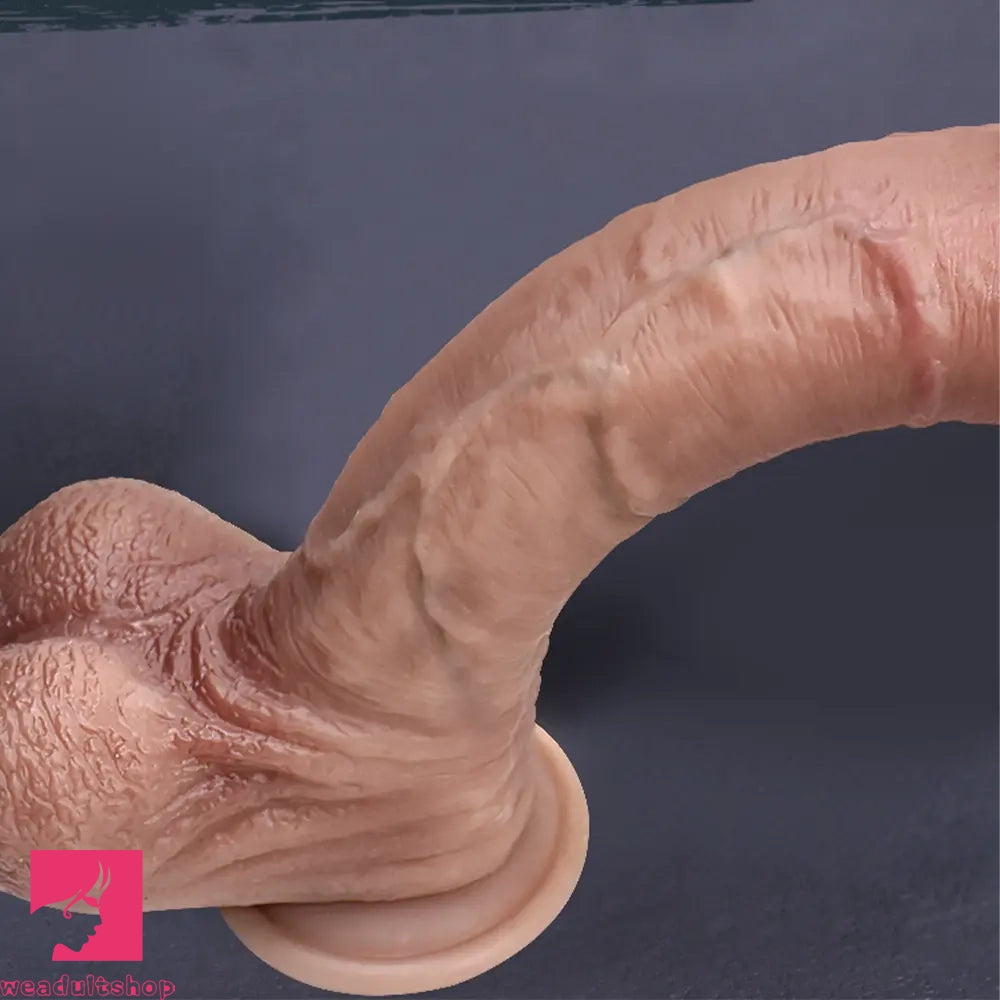 8.07in 10in Powerful Suction Cup Big Real Skin Cock Dildo Adult Sex Toy