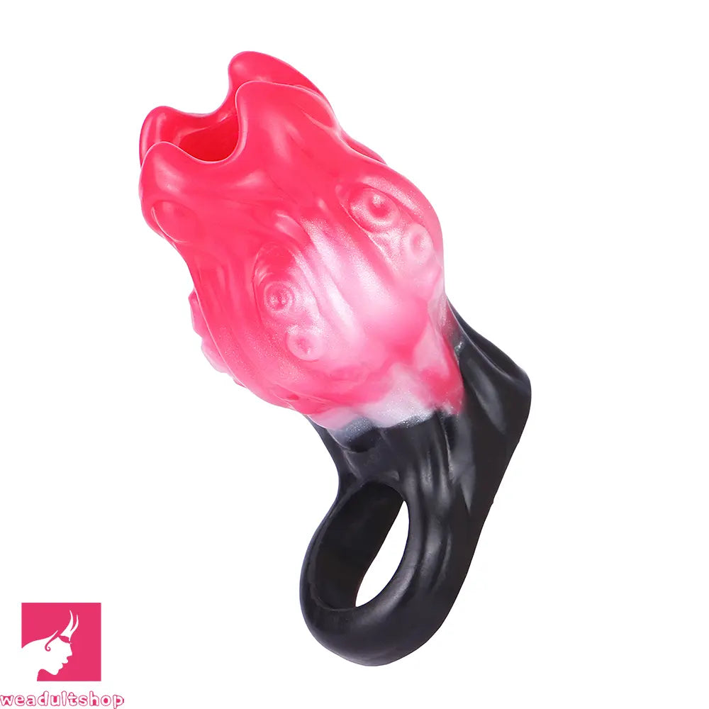 4.4in 5.11in 5.86in Fantasy Tentacle Silicone Dildo Sleeve Crown Top Quality