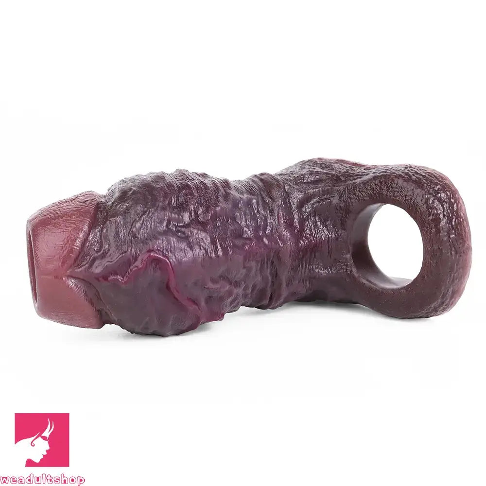 4.13in 4.96in 5.91in 6.53in Real Flexible Realistic Cock Soft Dildo Sleeve