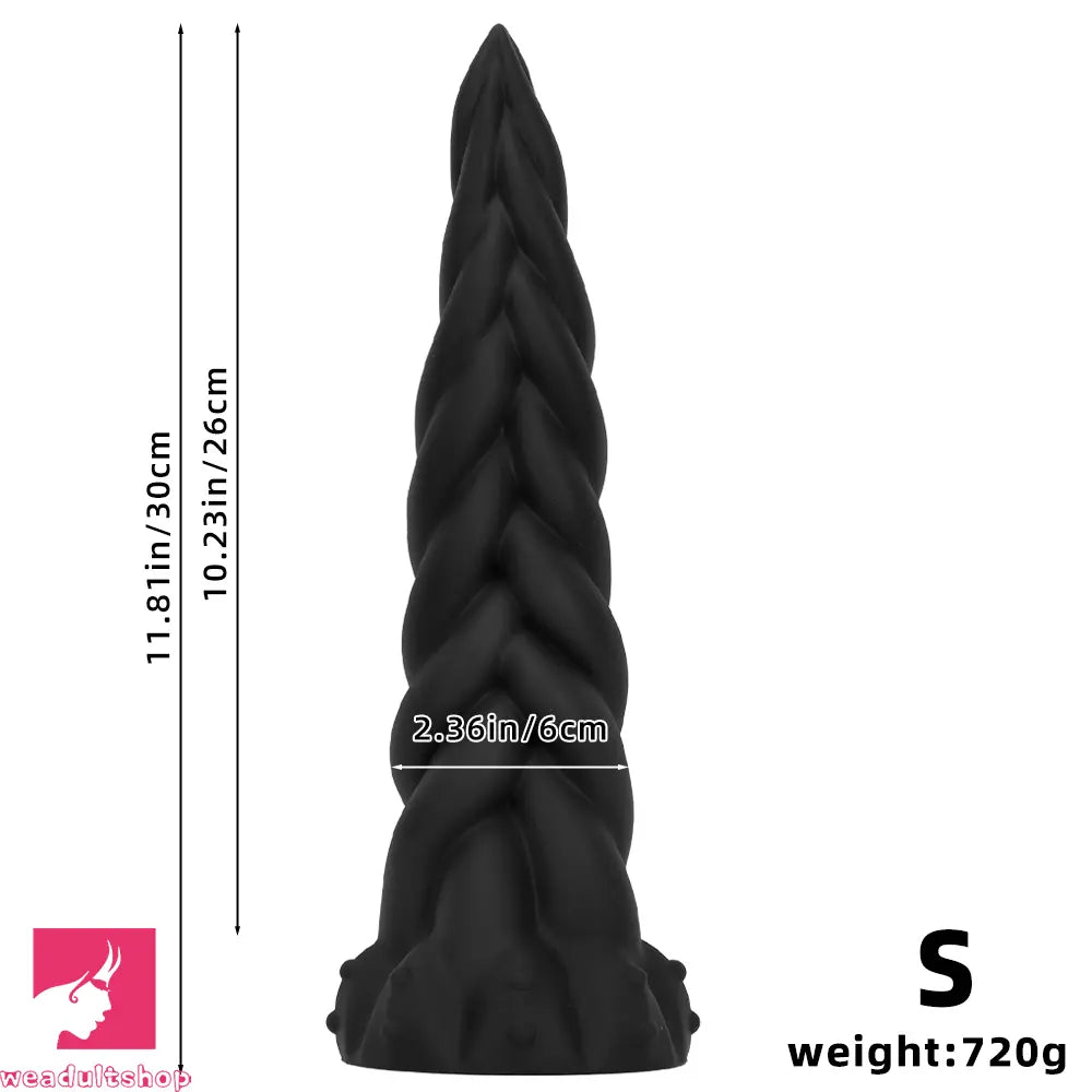 11.81in 13.77in 16.14in Extra Large Long Liquid Silicone Twist Soft Dildo