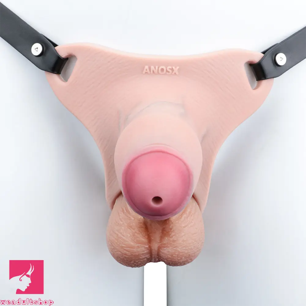 4.33in Strap on Chastity Dildo Wearable Realistic Cock Cage For Couples