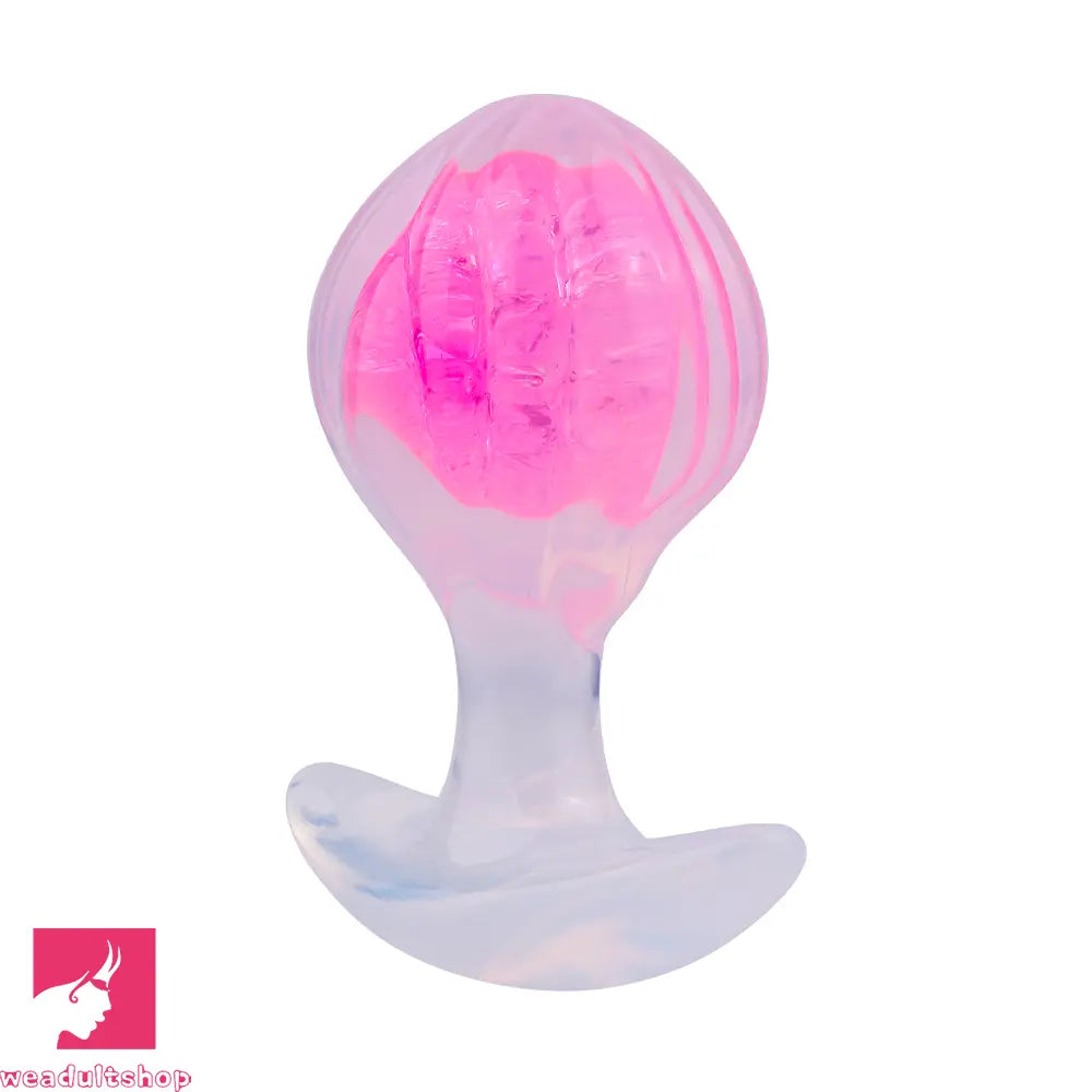 3.27in 3.86in Silicone Butt Plug Dildo Vaginal Massager & Anal Stimulator