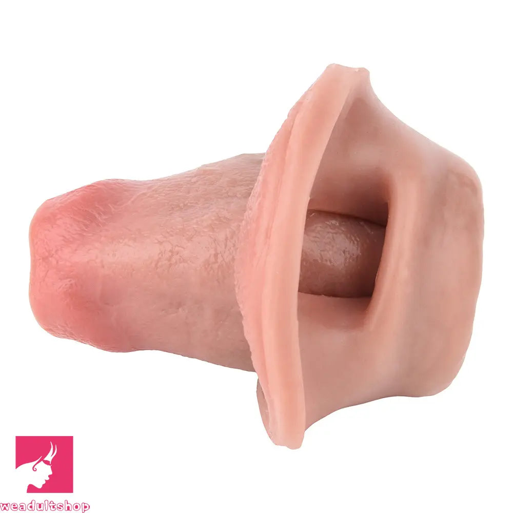 5.15in Liquid Silicone Strap on Penis Extender Cock Sleeve Dildo For Clit