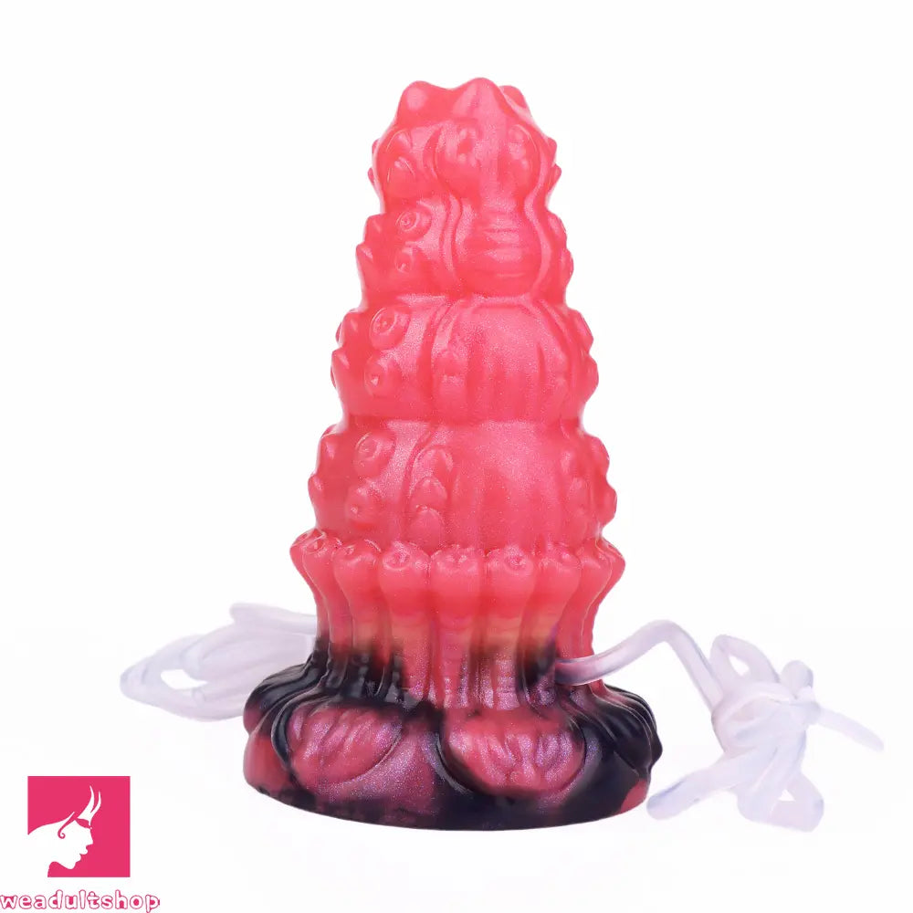 5.83in Fantasy Odd Silicone Soft Inflatable Spraying Water Dildo Butt Plug