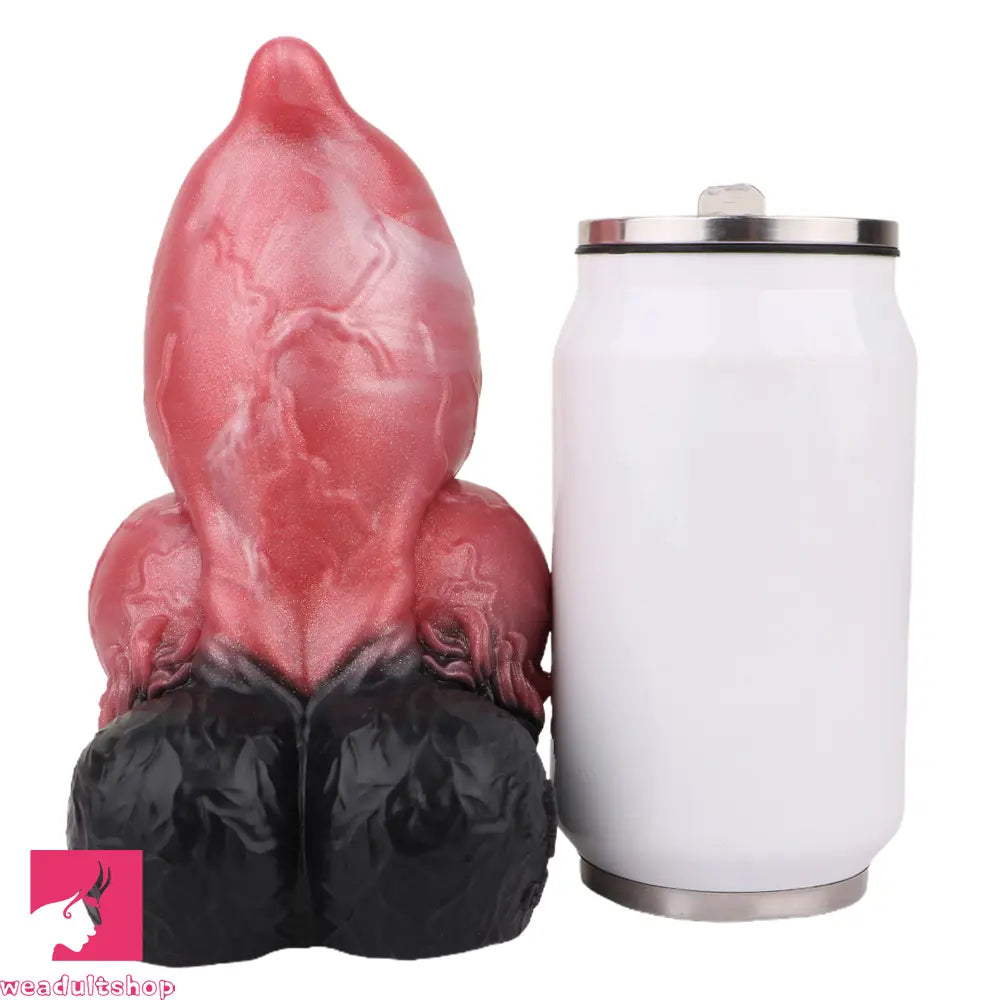 6.88in Dog Knot Dildo Male Masturbator Silicone Soft Fantasy Odd Penis