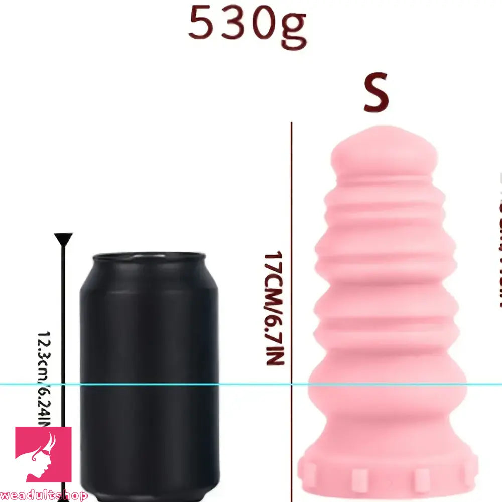 6.69in 7.87in 8.46in 9.25in 10.24in Soft Silicone Odd Big Macaron Thick Dildo