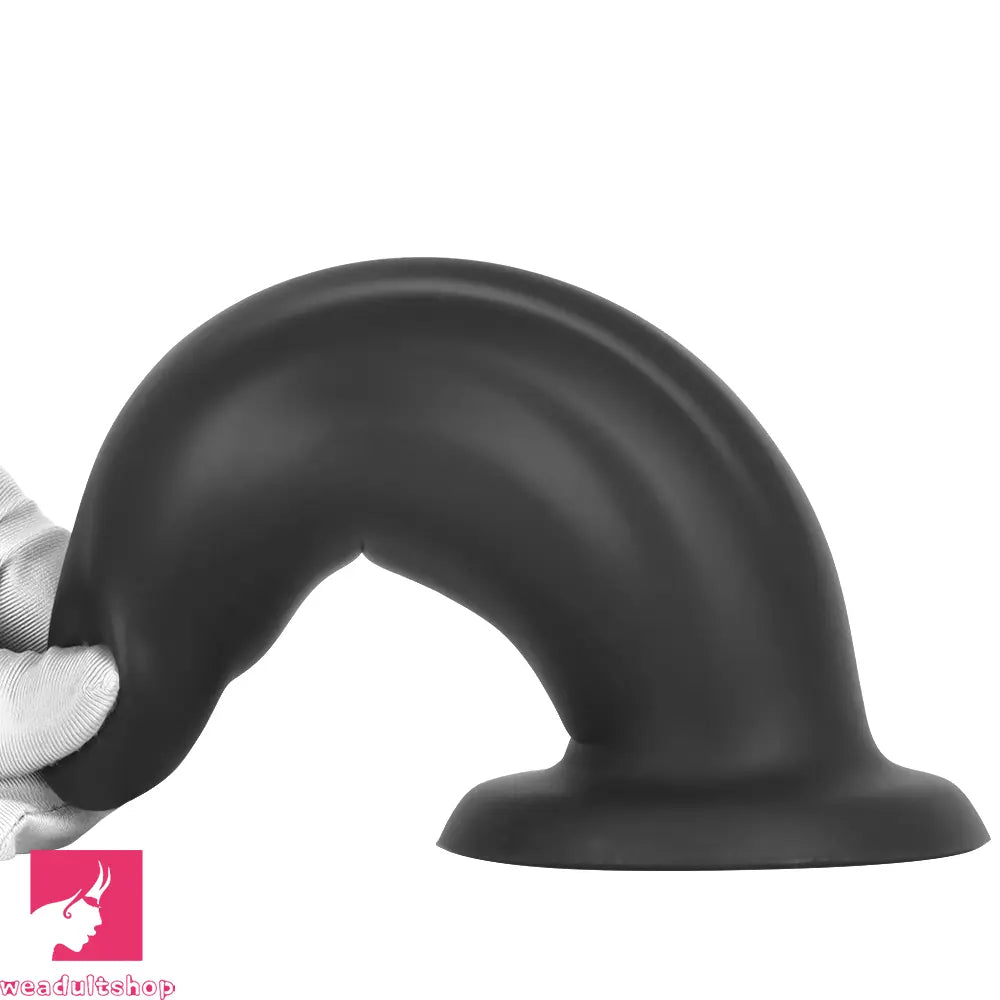 7.67in Liquid Silicone Thick Soft Dolphin Animal Dildo For Cock Orgasm